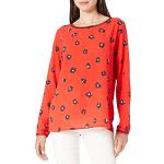 Rote Langärmelige Mexx T-Shirts aus Polyester für Damen Größe XL 