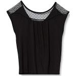 Schwarze Mexx Black T-Shirts aus Viskose für Damen Größe M 