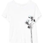 Weiße Kurzärmelige Mexx T-Shirts aus Viskose für Damen Größe M 