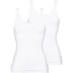 Mey 2er Pack Damen Unterhemd 2000-25061 - Farbe Weiß - Größe 38 - Top mit Breiten Trägern - Funktionsgerechter Rundschnitt