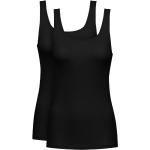 Reduzierte Schwarze Casual Ärmellose Mey Rundhals-Ausschnitt Damenträgerhemden & Damenachselhemden aus Polyamid enganliegend Größe 5 XL 