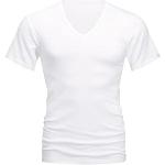Weiße Kurzärmelige Mey Noblesse V-Ausschnitt Kurzarm-Unterhemden für Herren Größe M 