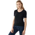Mey Damen Shirt Halbarm Basic Serie Exquisite Schwarz XXL(46)