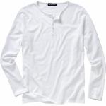 Weiße Mey&Edlich Henleykragen Henley-Shirts für Herren Größe XL 