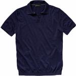Blaue Sportliche Mey&Edlich V-Ausschnitt Herrenpoloshirts & Herrenpolohemden aus Polyamid Größe XL 