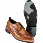 Braune Business Mey&Edlich Derby Schuhe aus Leder für Herren Größe 46 