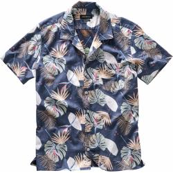 Mey & Edlich Herren Hemd Guten-Abend-Hawaiihemd blau 38, 39, 40, 41, 42, 43, 44, 45, 46