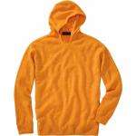 Orange Unifarbene Mey&Edlich Strickpullover ohne Verschluss aus Wolle mit Kapuze für Herren Größe XL 