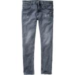 Graue Unifarbene Mey&Edlich Bio Slim Fit Jeans aus Denim für Herren Weite 30, Länge 32 