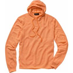 Mey & Edlich Herren Kapuzen-Pullover Regular Fit Orange einfarbig