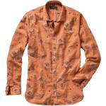 Reduzierte Orange Mey&Edlich Kentkragen Hemden mit Kent-Kragen aus Leinen für Herren 