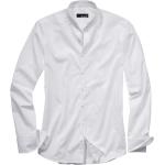 Weiße Mey&Edlich Stehkragen Stehkragenhemden aus Popeline für Herren für den für den Frühling 