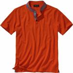 Orange Kurzärmelige Mey&Edlich Stehkragen Kurzarm-Poloshirts für Herren Größe 3 XL 