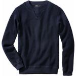 Blaue Unifarbene Mey&Edlich Strickpullover aus Wolle für Herren Größe XL für den für den Winter 
