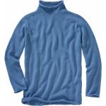 Blaue Unifarbene Mey&Edlich Kaschmir-Pullover aus Wolle für Herren Größe XL 