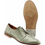 Reduzierte Grüne Business Mey&Edlich Derby Schuhe mit Schnürsenkel aus Kalbsleder für Herren Größe 46 für den für den Sommer 