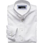 Reduzierte Weiße Gestreifte Vintage Mey&Edlich Stehkragen Stehkragenhemden aus Baumwolle für Herren für den für den Frühling 