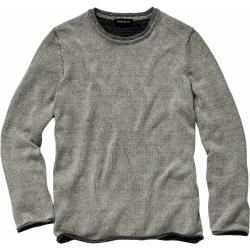 Mey & Edlich Herren Sweater Regular Fit Grau einfarbig