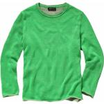 Grüne Unifarbene Mey&Edlich Rundhals-Ausschnitt Strickpullover für Herren Größe XL 