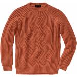 Reduzierte Orange Unifarbene Mey&Edlich Zopfpullover aus Wolle für Herren Größe XL 