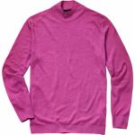 Rosa Unifarbene Mey&Edlich Herrensweatshirts aus Wolle Übergrößen 