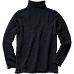 Schwarze Unifarbene Mey&Edlich Kaschmir-Pullover aus Wolle für Herren Größe XL 