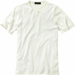 Mey & Edlich Herren T-Shirt Regular Fit Weiss einfarbig