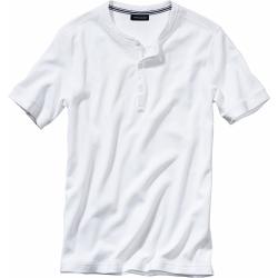 Mey & Edlich Herren T-Shirt Slim Fit Weiß einfarbig