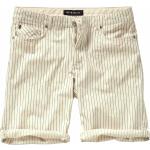 Weiße Gestreifte Mey&Edlich Jeans-Shorts aus Denim für Herren für den für den Sommer 