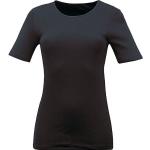 Schwarze Kurzärmelige Mey Noblesse Kurzarm-Unterhemden für Damen Größe S 