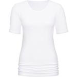 Weiße Kurzärmelige Mey Noblesse Kurzarm-Unterhemden für Damen Größe S 