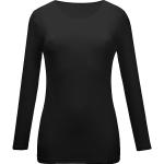 Schwarze Langärmelige Mey Noblesse Langarm-Unterhemden für Damen Größe M 