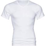 Weiße Kurzärmelige Mey Noblesse V-Ausschnitt Kurzarm-Unterhemden für Herren 