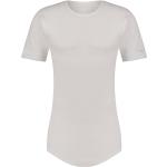 Weiße Halblangärmelige Feinripp-Unterhemden für Herren 
