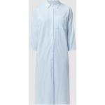Hellblaue Gestreifte 3/4-ärmelige Mey Damennachthemden aus Baumwolle Größe L 