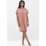 Reduzierte Rosa Unifarbene Casual Kurzärmelige Mey Damennachthemden aus Baumwolle Größe XS 