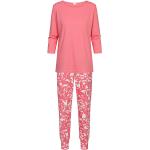 Korallenrote Unifarbene Mey Damenschlafanzüge & Damenpyjamas aus Baumwolle Größe S 