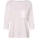 Weiße Langärmelige Mey Rundhals-Ausschnitt Basic-Shirts aus Baumwollmischung für Damen Größe L 