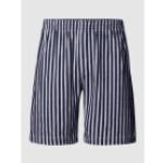 Mey Pyjama-Shorts mit Streifenmuster in Mittelgrau meliert, Größe L, Artikelnr. 1590403L 100% Baumwolle L