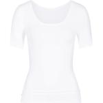 Weiße Kurzärmelige Mey Bio Kurzarm-Unterhemden für Damen Größe M 