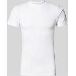 Mey T-Shirt mit geripptem Rundhalsausschnitt Modell 'NOBLESSE' (M Weiss)