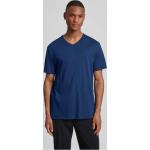 Blaue Mey V-Ausschnitt T-Shirts aus Baumwolle für Herren Größe M 