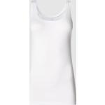 Weiße Unifarbene Mey Feinripp-Unterhemden aus Baumwolle für Damen Größe M 