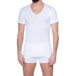 Weiße Casual Mey V-Ausschnitt Herrenunterhemden aus Baumwolle Größe XXL 