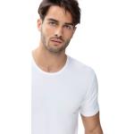 Reduzierte Weiße Unifarbene Casual Halblangärmelige Mey Rundhals-Ausschnitt Unterhemden aus Jersey Größe S 