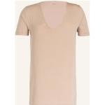 Nudefarbene Mey V-Ausschnitt V-Shirts aus Polyamid für Herren Übergrößen 