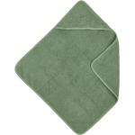 Tannengrüne Badeponchos aus Baumwolle maschinenwaschbar 75x75 
