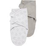 Graue Sterne Meyco Kinderpucksäcke mit Klettverschluss aus Jersey für Babys 2-teilig 