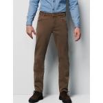 Reduzierte Braune Unifarbene Business Meyer Bio 5-Pocket Jeans aus Denim für Herren Größe M Weite 33, Länge 30 