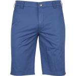 Blaue Unifarbene Meyer Stretch-Shorts für Herren 